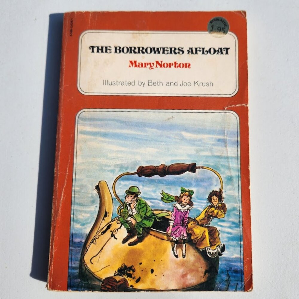 The Borrowers Afloat Vintage Book Paperback by Mary Norton Chapter Books Young A